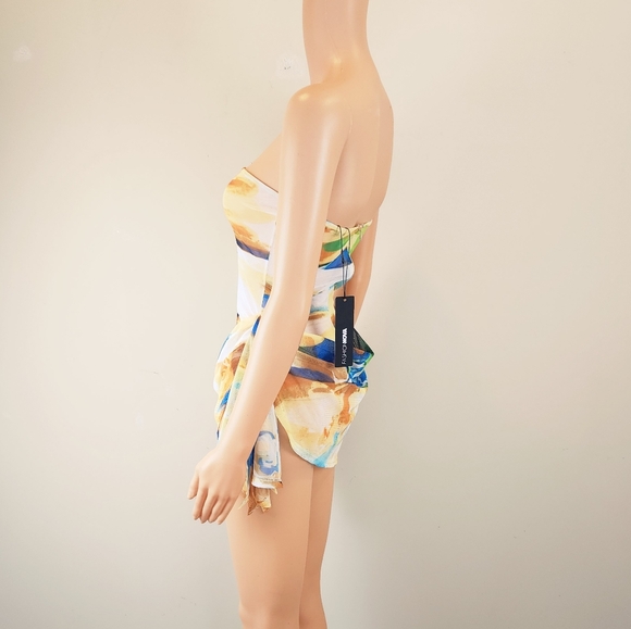 Fashion Nova Staying Out Multi Color Mesh Mini Dress - Picture 6 of 15